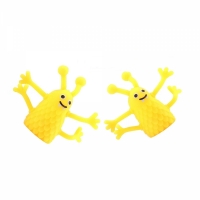 Set 2 marionete degete Monster, 5 cm, galben, Vivo MONSTER-YELLOW1